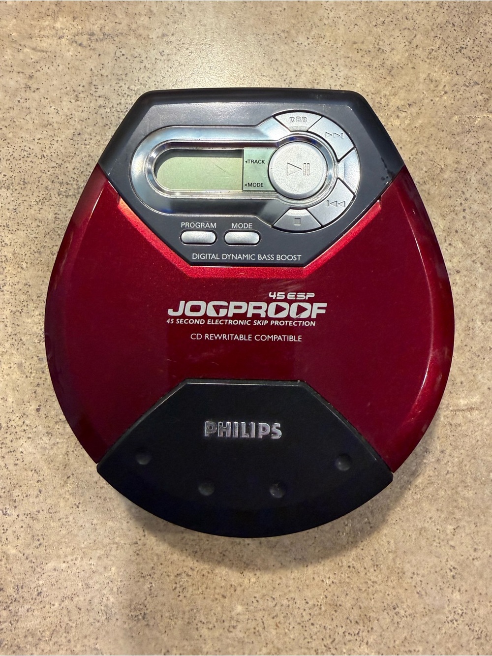 *PARTS OR REPAIR* Philips 45 ESP Jogproof Portable CD Player Model AX5123/17